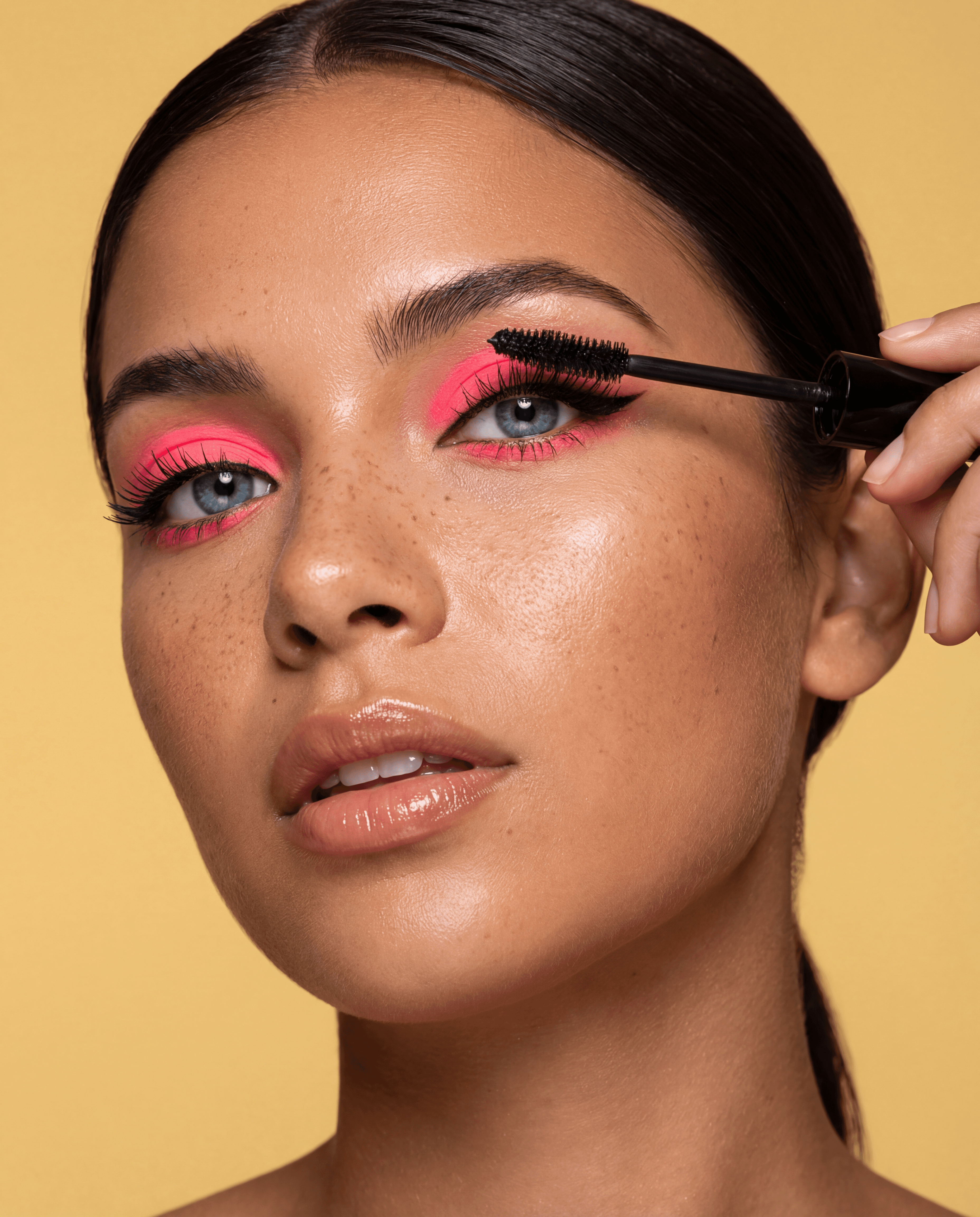 AI-generated editorial makeup product photography by Captured