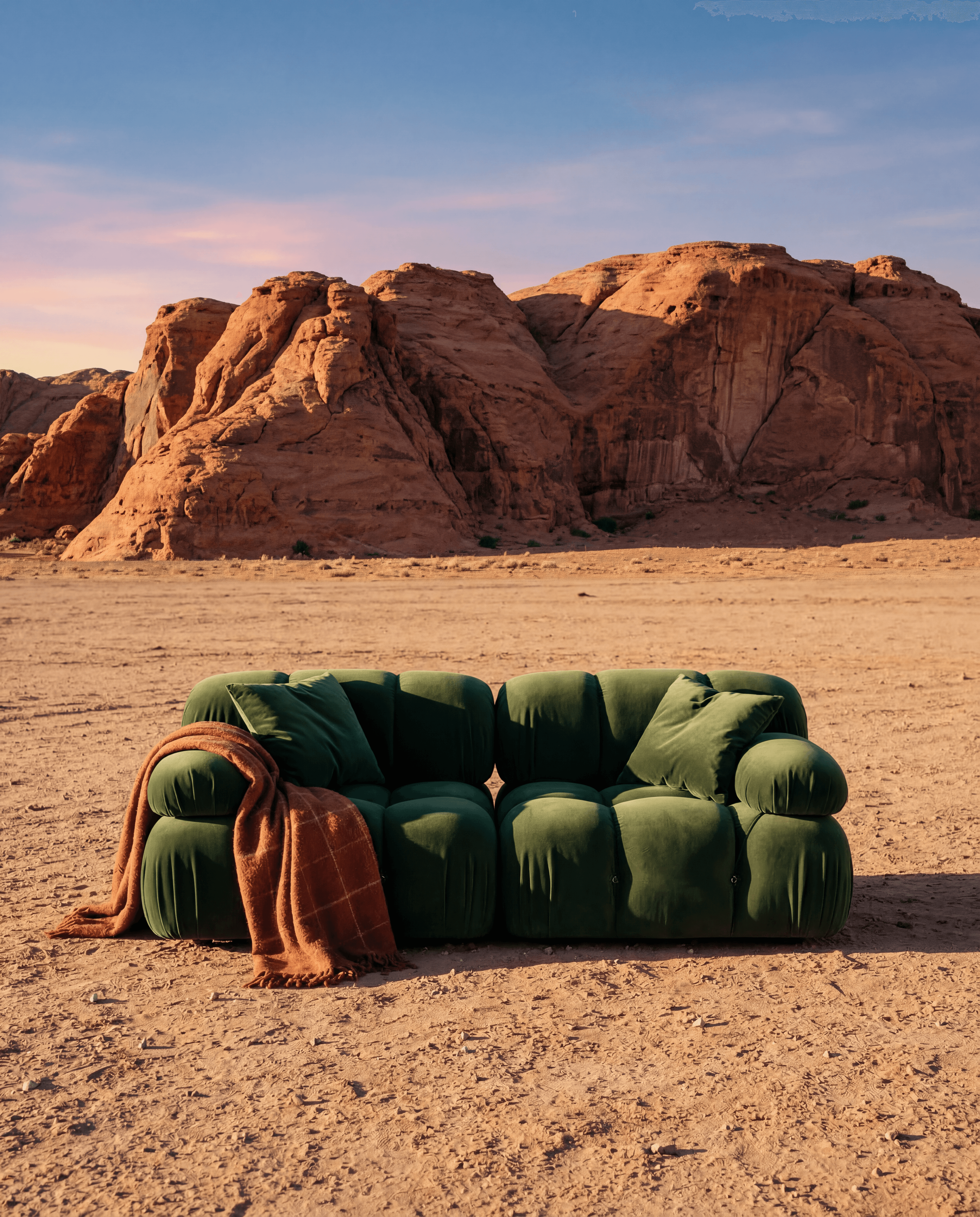 AI-generated editorial furniture product photography by Captured